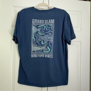 Vineyard Vines Blue/Charcoal Cotton Tee.